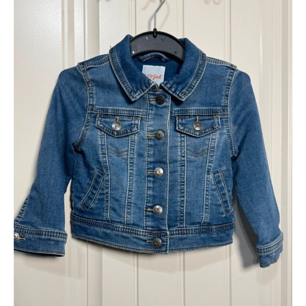 Cat & Jack Toddler Denim Jacket Size 2T Medium Wash Jean Jacket